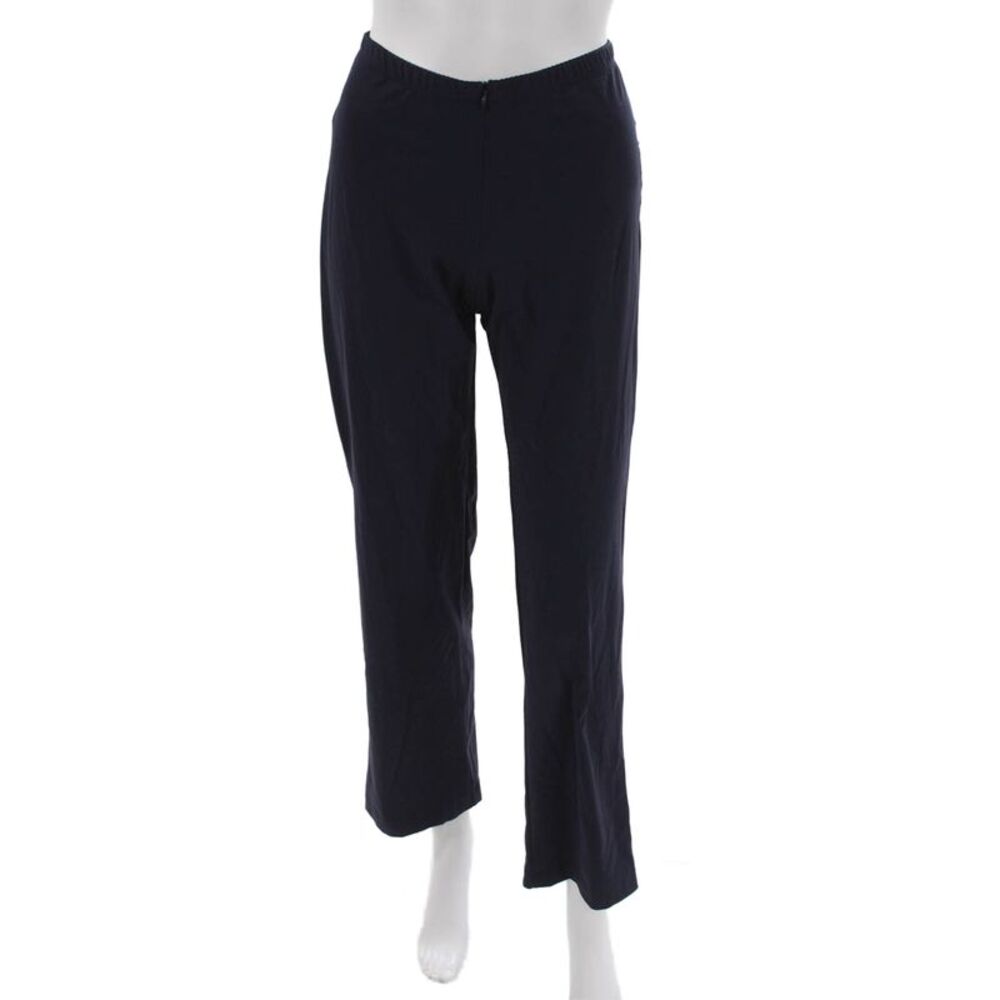Porto Women Ankle Pants Blue Nylon Zip Solid Size 0